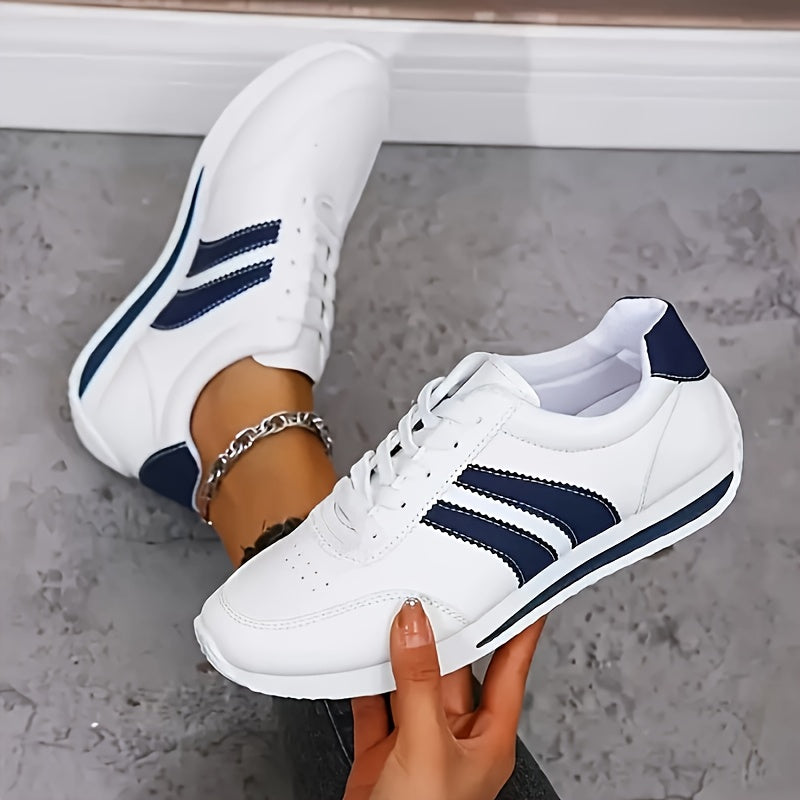 Zapatillas Con Cordones Para Mujer | Rayas Laterales · SeemSeem