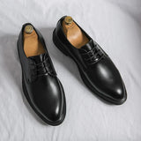 Zapatos Derby Con Cordones Para Hombre | Charol Brillante