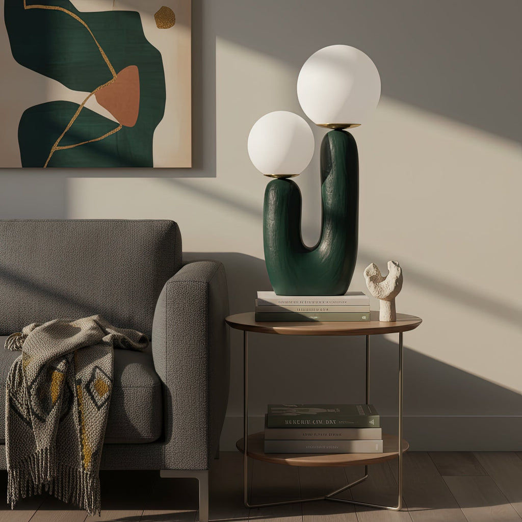Lámpara De Mesa Nórdica | Dos Globos · SeemSeem