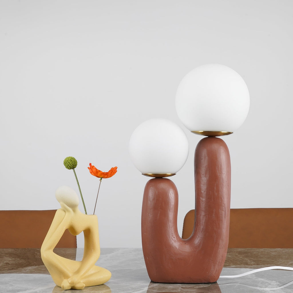 Lámpara De Mesa Nórdica | Dos Globos · SeemSeem
