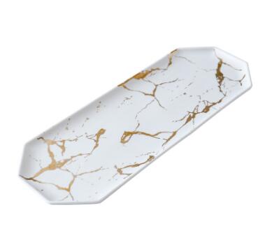 Set De Bandejas Decorativas | Vajilla Con Diseño Marmoleado-Serveware-SeemSeem