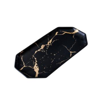 Set De Bandejas Decorativas | Vajilla Con Diseño Marmoleado-Serveware-SeemSeem
