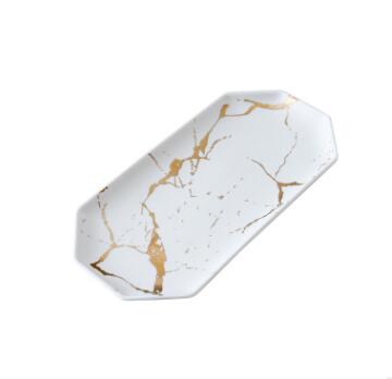 Set De Bandejas Decorativas | Vajilla Con Diseño Marmoleado-Serveware-SeemSeem
