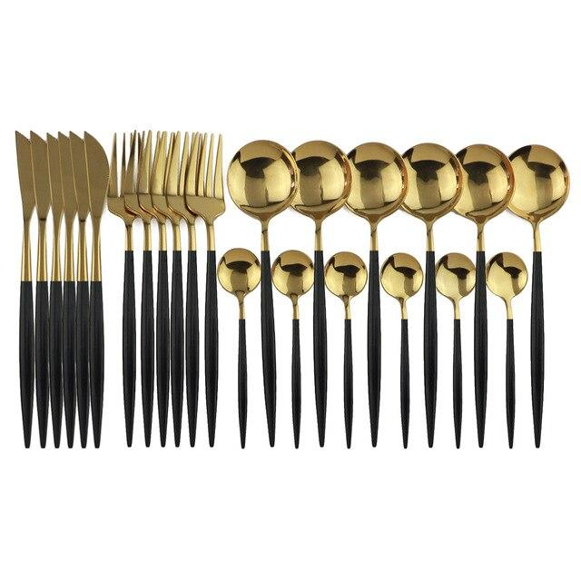 Set De Cubiertos Modernos Para Mesa | Vajilla Contemporánea De Servicio-Flatware-SeemSeem