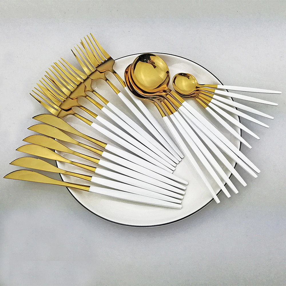 Set De Cubiertos Modernos Para Mesa | Vajilla Contemporánea De Servicio-Flatware-SeemSeem