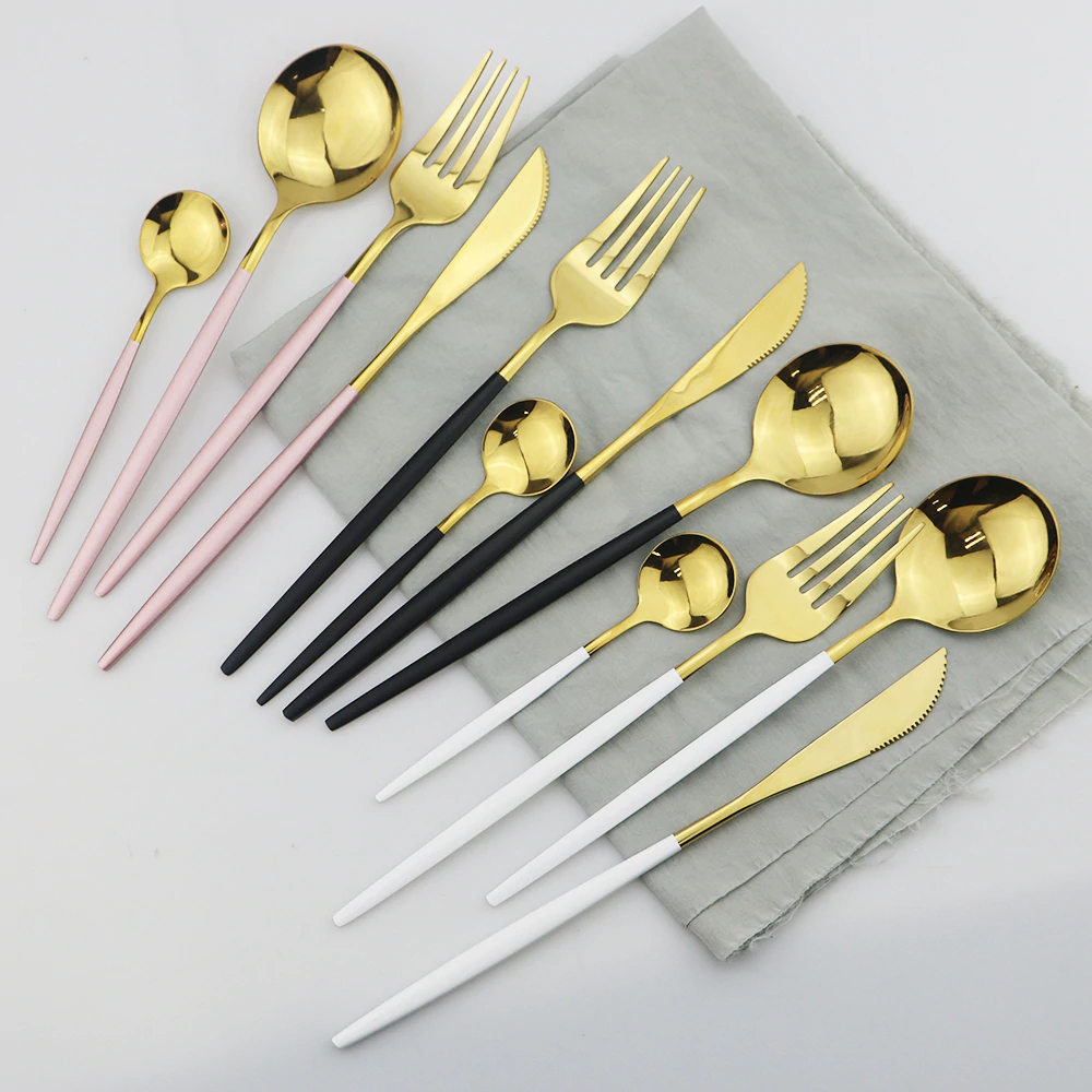 Set De Cubiertos Modernos Para Mesa | Vajilla Contemporánea De Servicio-Flatware-SeemSeem