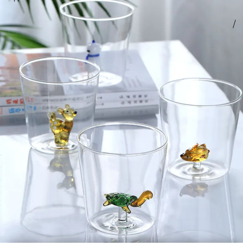 Vaso Decorativo Con Figura De Conejo | Cristalería Artesanal De Mesa-glasses-SeemSeem
