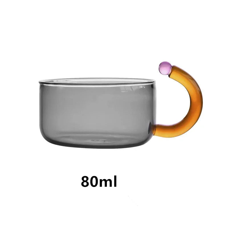 Tetera de Cristal Colorida con Infusor Central | Juego de Té de Diseño Moderno-drinkware-SeemSeem