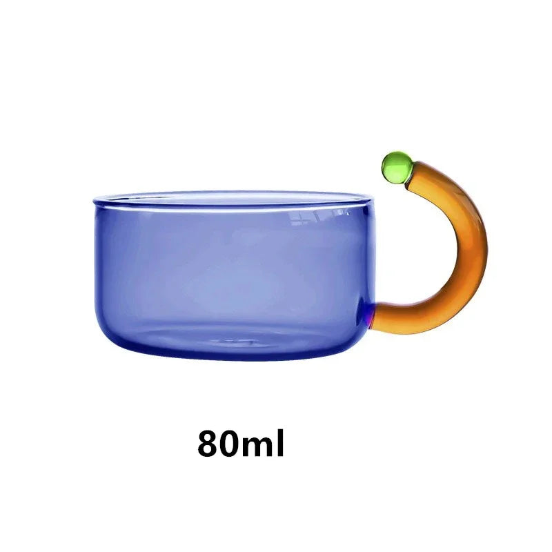 Tetera de Cristal Colorida con Infusor Central | Juego de Té de Diseño Moderno-drinkware-SeemSeem