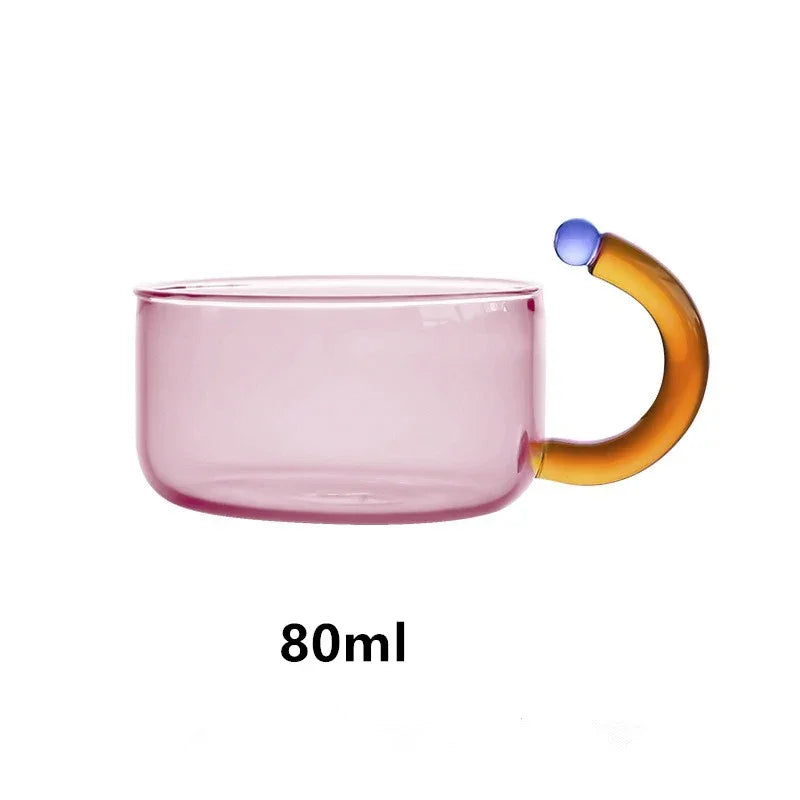 Tetera de Cristal Colorida con Infusor Central | Juego de Té de Diseño Moderno-drinkware-SeemSeem
