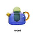 Tetera de Cristal Colorida con Infusor Central | Juego de Té de Diseño Moderno-drinkware-SeemSeem
