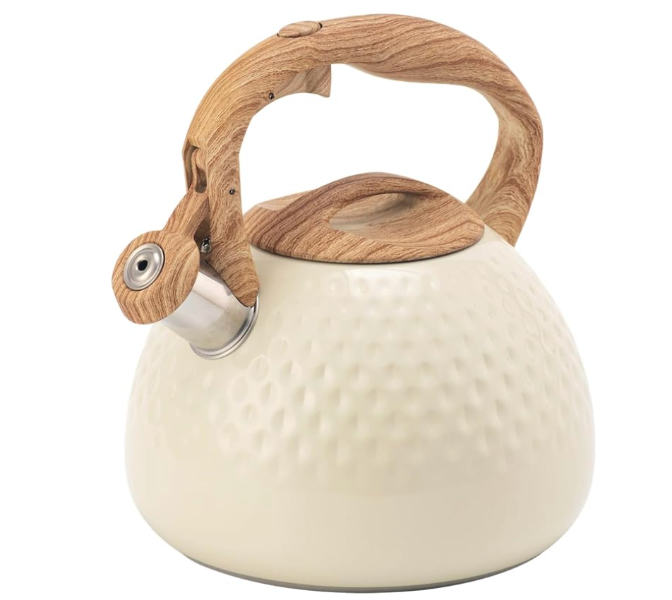 Tetera De Silbato | Hervidor De Agua Martillado-Teapot-SeemSeem