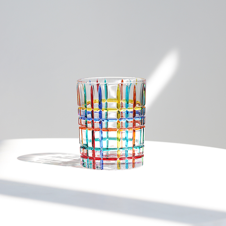 Vaso Decorativo Con Base Geométrica | Cristalería Artística De Mesa-barware-SeemSeem