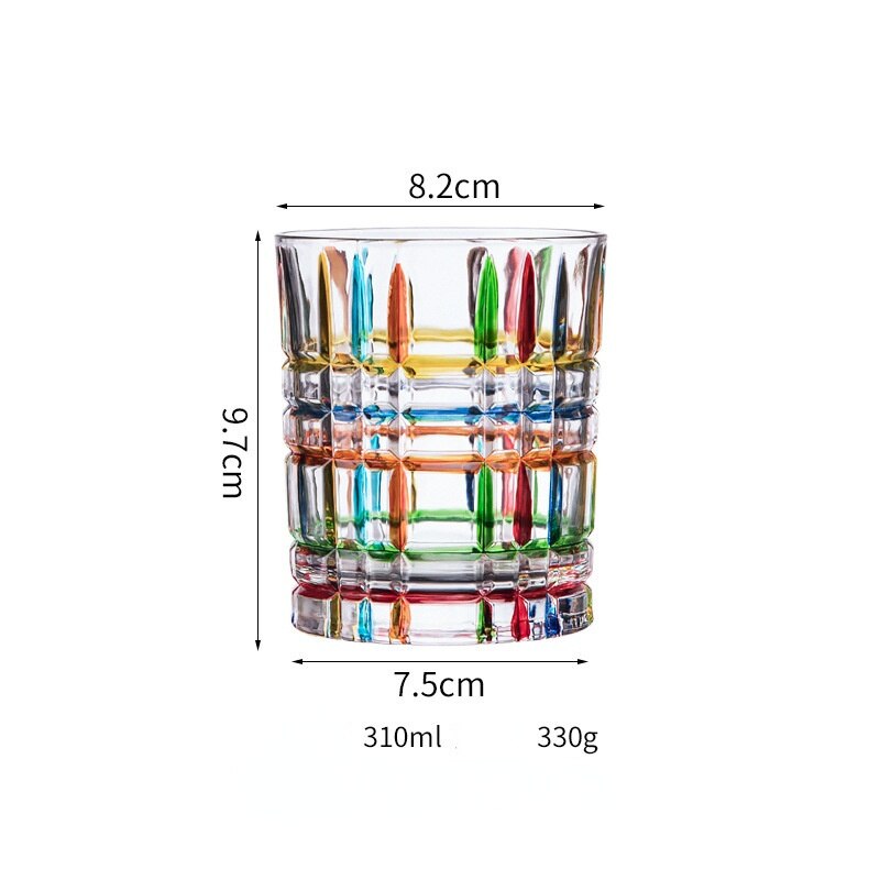 Vaso Decorativo Con Base Geométrica | Cristalería Artística De Mesa-barware-SeemSeem