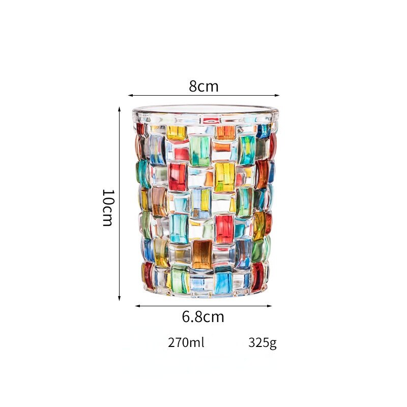 Vaso Decorativo Con Base Geométrica | Cristalería Artística De Mesa-barware-SeemSeem