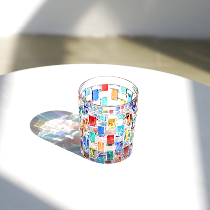 Vaso Decorativo Con Base Geométrica | Cristalería Artística De Mesa-barware-SeemSeem