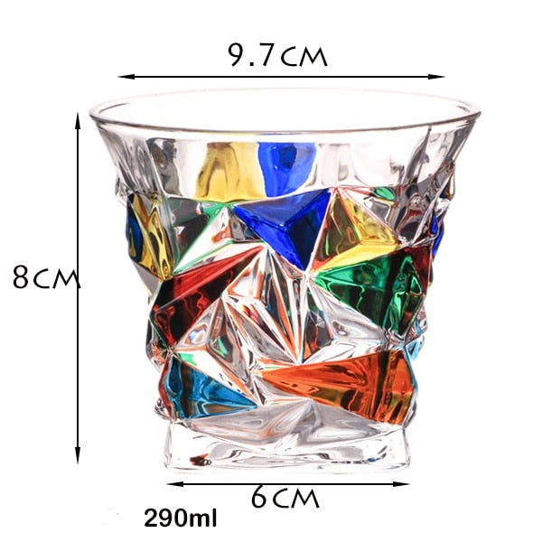 Vaso Decorativo Con Base Geométrica | Cristalería Artística De Mesa-barware-SeemSeem