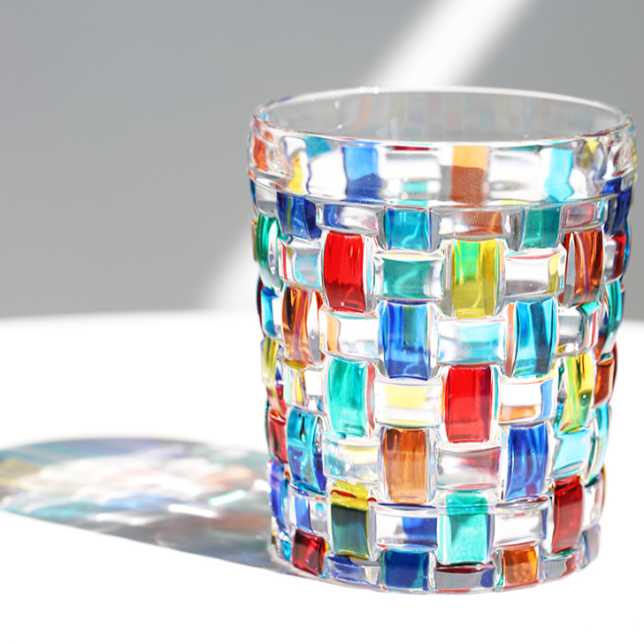 Vaso Decorativo Con Base Geométrica | Cristalería Artística De Mesa-barware-SeemSeem