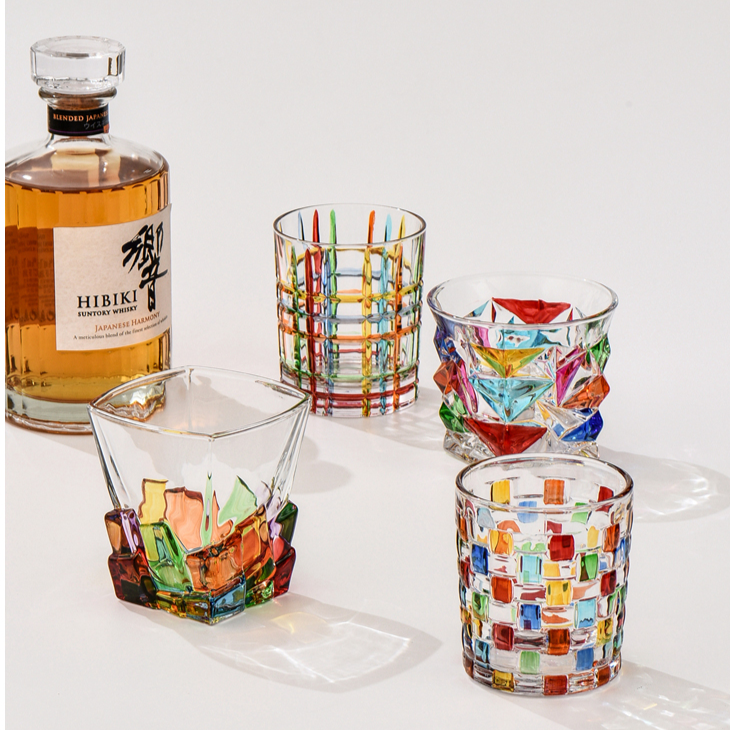 Vaso Decorativo Con Base Geométrica | Cristalería Artística De Mesa-barware-SeemSeem