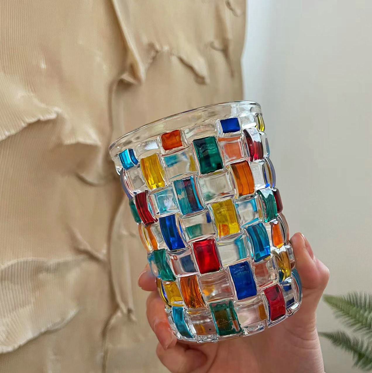 Vaso Decorativo Con Base Geométrica | Cristalería Artística De Mesa-barware-SeemSeem