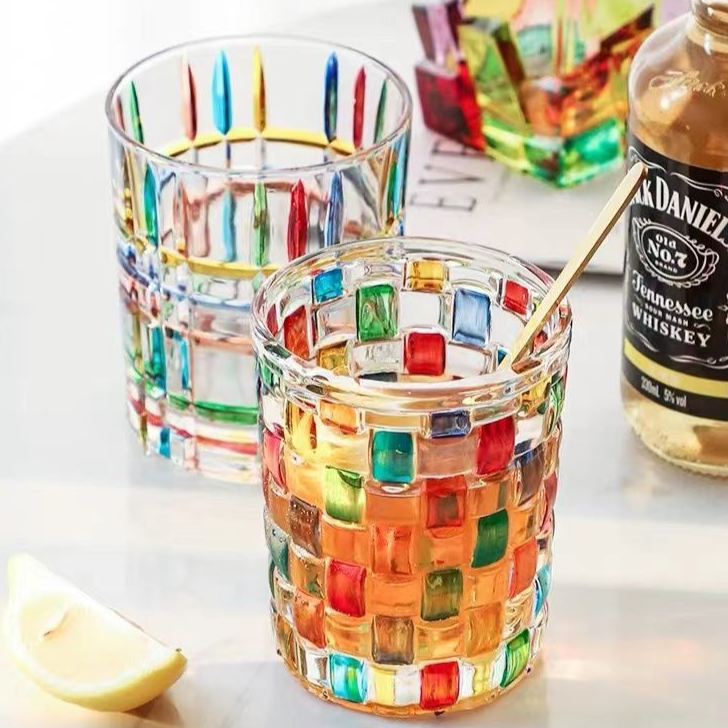 Vaso Decorativo Con Base Geométrica | Cristalería Artística De Mesa-barware-SeemSeem