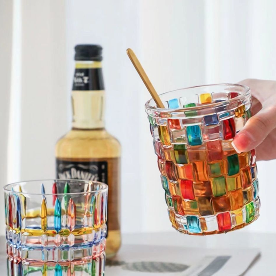 Vaso Decorativo Con Base Geométrica | Cristalería Artística De Mesa-barware-SeemSeem