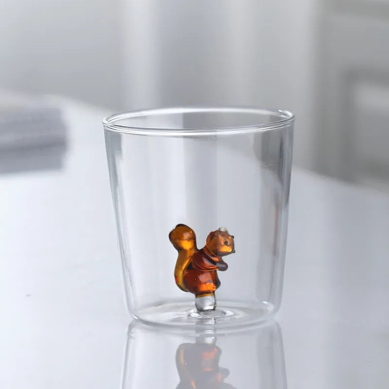Vaso Decorativo Con Figura De Conejo | Cristalería Artesanal De Mesa-glasses-SeemSeem