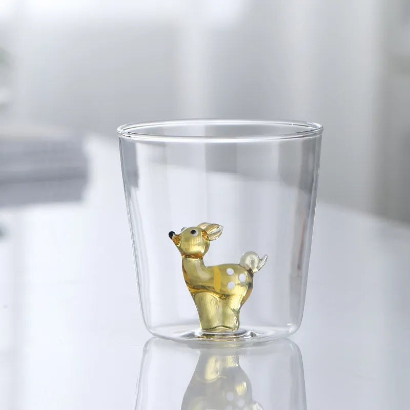 Vaso Decorativo Con Figura De Conejo | Cristalería Artesanal De Mesa-glasses-SeemSeem
