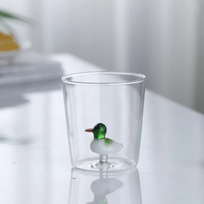 Vaso Decorativo Con Figura De Conejo | Cristalería Artesanal De Mesa-glasses-SeemSeem